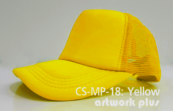 CAP SIMPLE- CS-MP-18, Yellow, หมวกตาข่าย, หมวกแก๊ปตาข่าย, หมวกแก๊ปสำเร็จรูป, หมวกแก๊ปพร้อมส่ง, หมวกแก๊ปราคาถูก, หมวกตาข่ายสีเหลือง